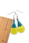 Color Blocked Teardrop Earrings